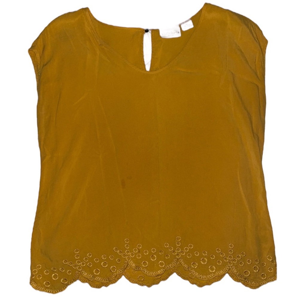 Liz Claiborne Mustard Colored Top